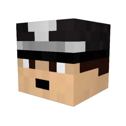 _DeusSexMachina_ Minecraft avatar head, 3D render