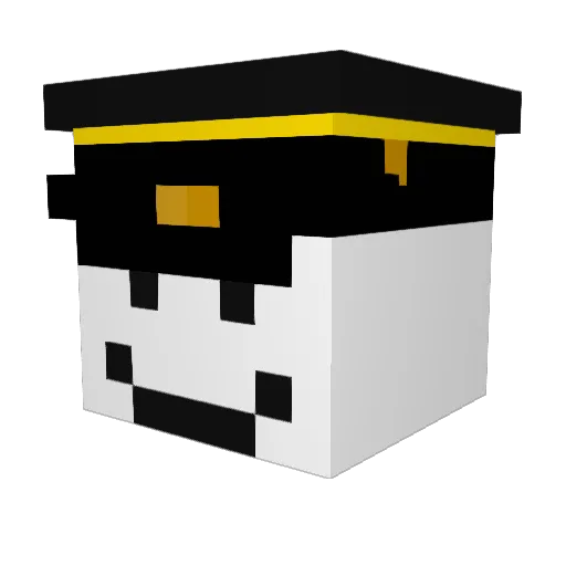 _Develop_ Minecraft avatar head, 3D render