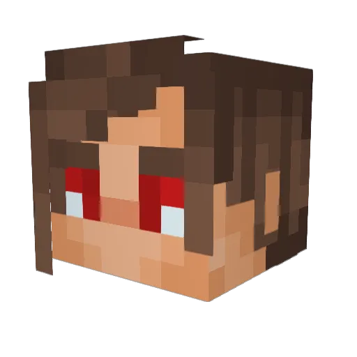 _DevilMyCry_ Minecraft avatar head, 3D render
