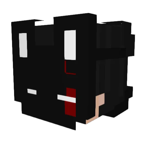 _DevilYuri_ Minecraft avatar head, 3D render