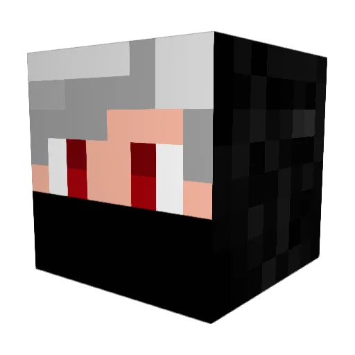 _Devil_moon_ Minecraft avatar head, 3D render