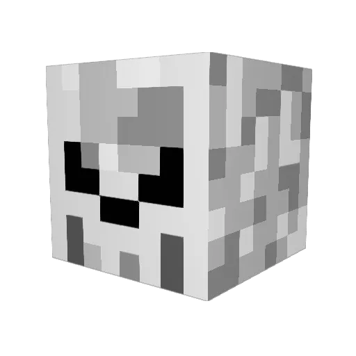 _DiLL3R_ Minecraft avatar head, 3D render