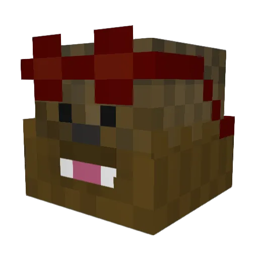 _DiabloPhoenix_ Minecraft avatar head, 3D render
