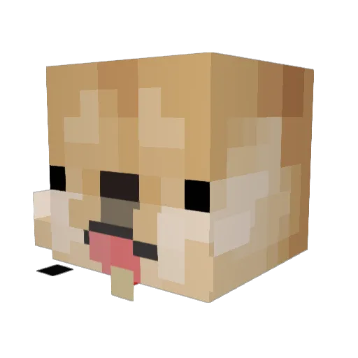 _DiiMOn_ Minecraft avatar head, 3D render