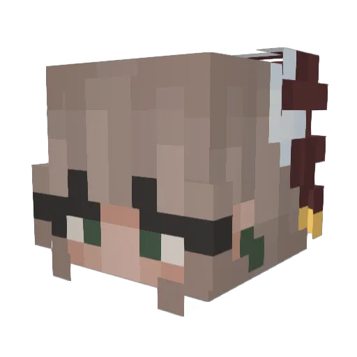 _DillPickle Minecraft avatar head, 3D render