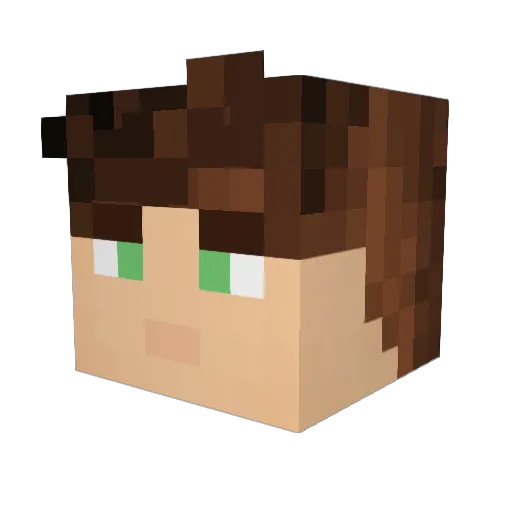 _Diman_ Minecraft avatar head, 3D render