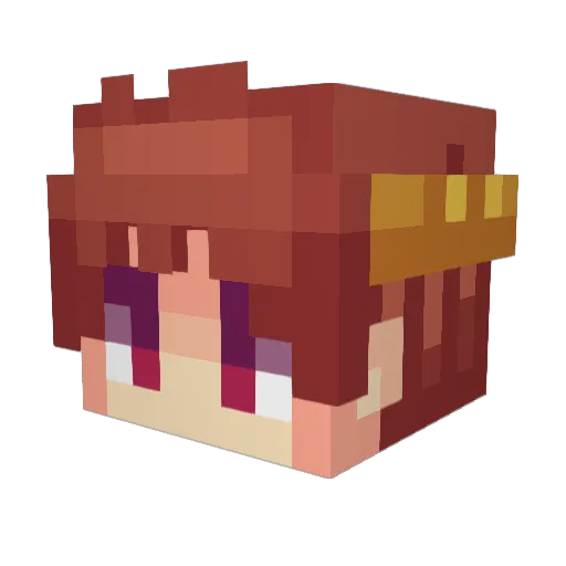 _DimikPvP_ Minecraft avatar head, 3D render
