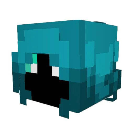 _Diney_ Minecraft avatar head, 3D render