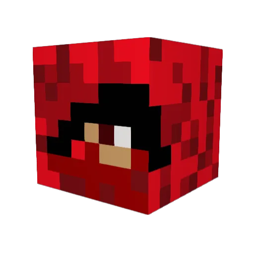 _DingDong_ Minecraft avatar head, 3D render