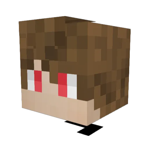 _Dingens Minecraft avatar head, 3D render