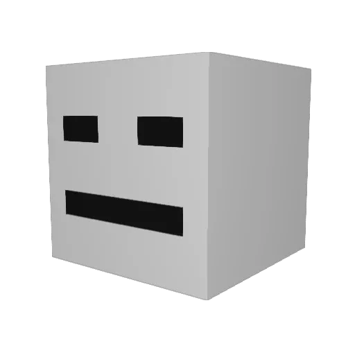 _DipNo_ Minecraft avatar head, 3D render