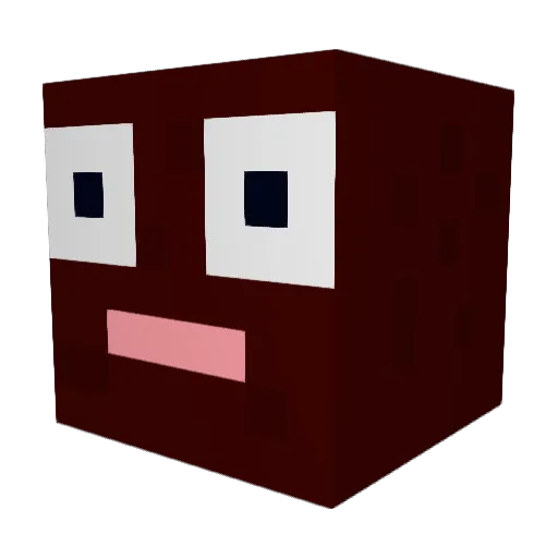 _Disass3mbled_ Minecraft avatar head, 3D render