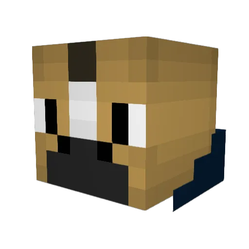 _DisguisedHorse Minecraft avatar head, 3D render