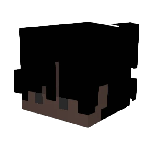 _DishonoredOne Minecraft avatar head, 3D render