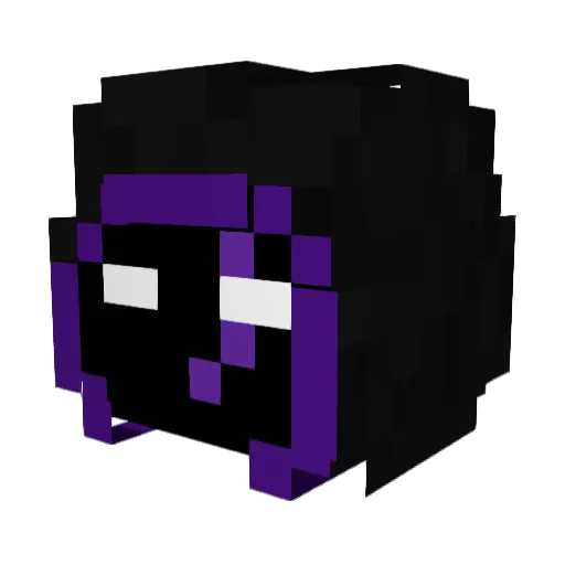 _Disruption Minecraft avatar head, 3D render