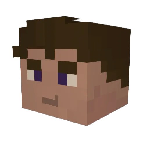 _Dixo_ Minecraft avatar head, 3D render