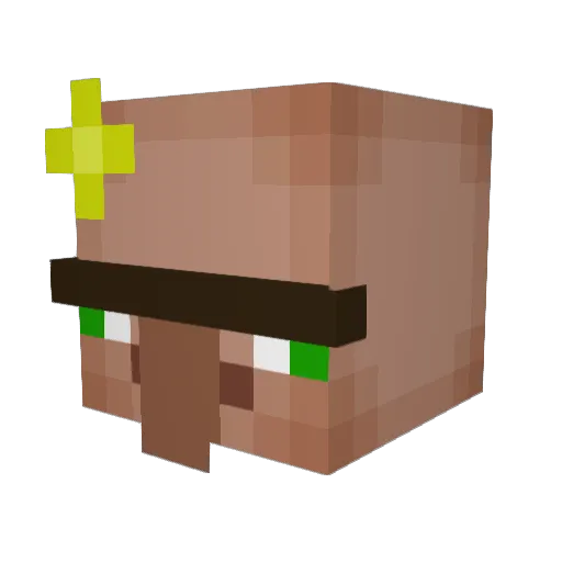 _Diyari_14cps Minecraft avatar head, 3D render