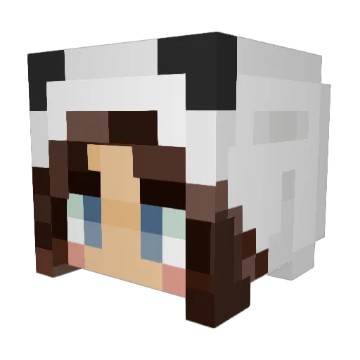 _Dizzie_ Minecraft avatar head, 3D render
