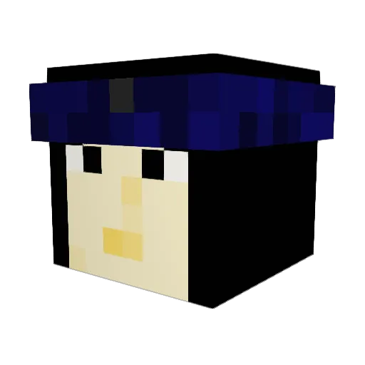 _Dizzy_Dan_ Minecraft avatar head, 3D render