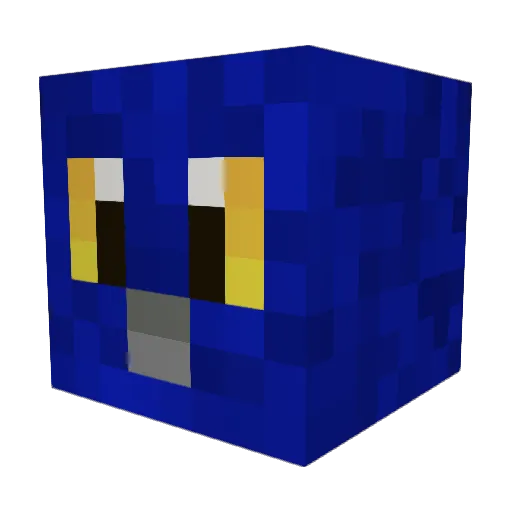 _DoDo_4 Minecraft avatar head, 3D render