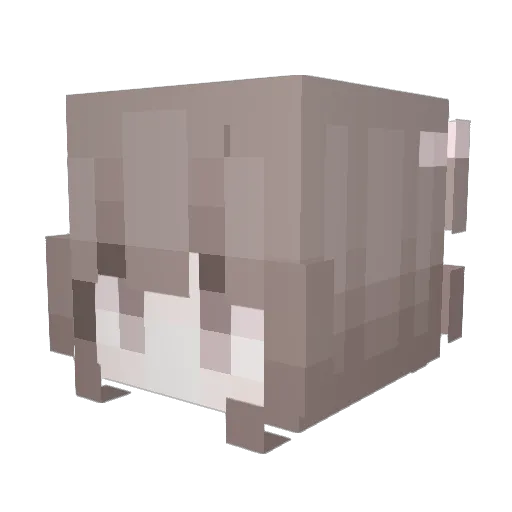 _DogNinka_ Minecraft avatar head, 3D render
