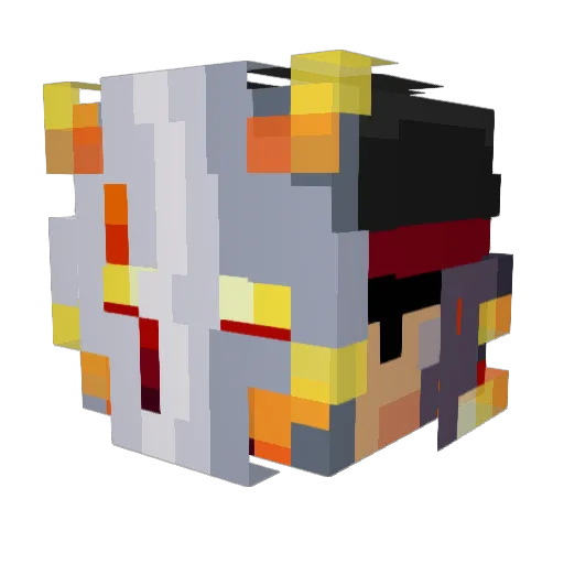 _Domainwch_ Minecraft avatar head, 3D render