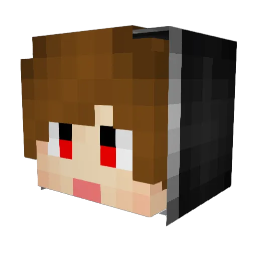 _Dosim007_ Minecraft avatar head, 3D render