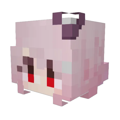 _Dottu_ Minecraft avatar head, 3D render