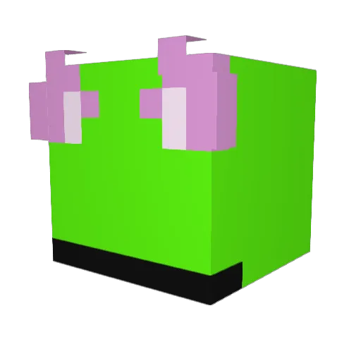 _Doven Minecraft avatar head, 3D render