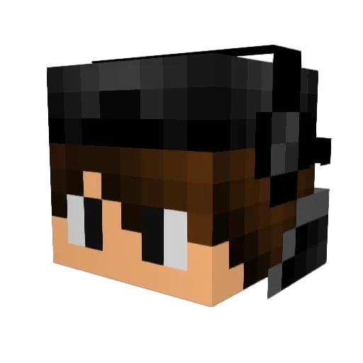 _DownSyndromePvP Minecraft avatar head, 3D render