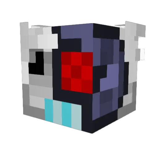 _DrGrey_ Minecraft avatar head, 3D render