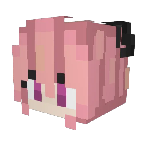 _DrLoaf_ Minecraft avatar head, 3D render