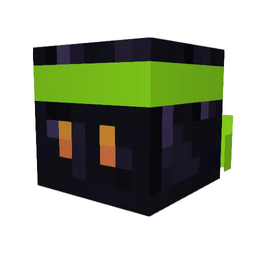 _DrObsidian Minecraft avatar head, 3D render