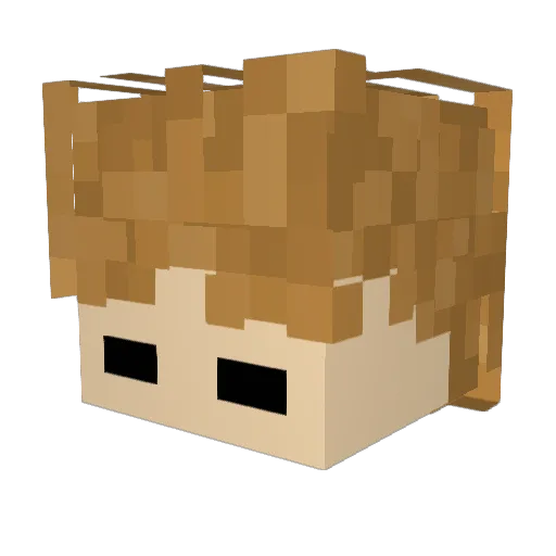 _DrSprout_ Minecraft avatar head, 3D render
