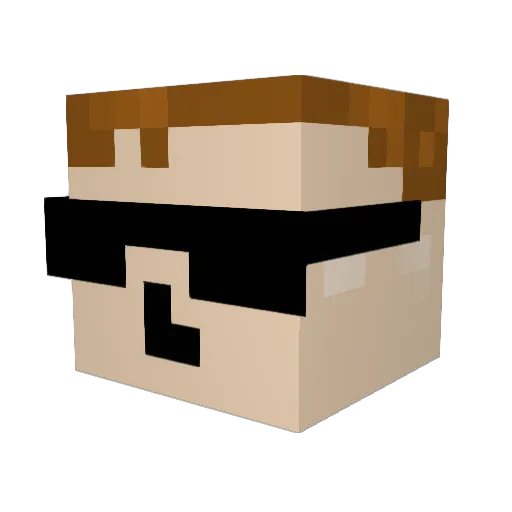 _Draek Minecraft avatar head, 3D render