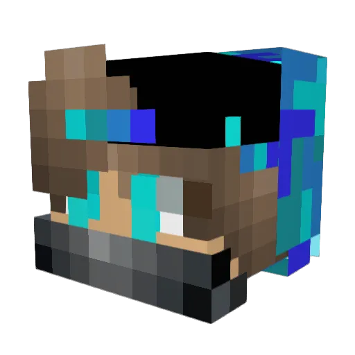 _DragniR_ Minecraft avatar head, 3D render