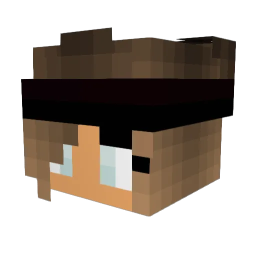 _DragonPrincess_ Minecraft avatar head, 3D render