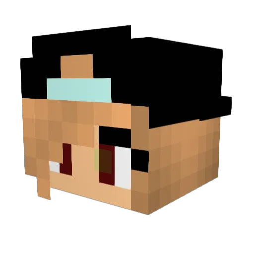 _Dragon_Games_ Minecraft avatar head, 3D render
