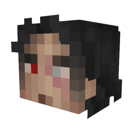 _DreamEater_ Minecraft avatar head, 3D render