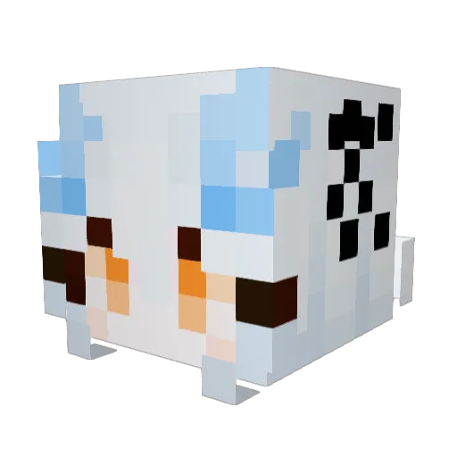 _Dream_Dragon_ Minecraft avatar head, 3D render
