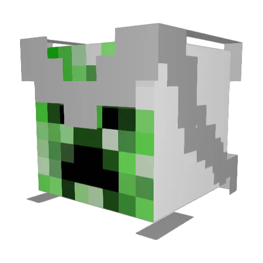 _Drizzel_ Minecraft avatar head, 3D render