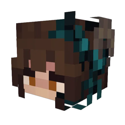 _Dropsi_ Minecraft avatar head, 3D render