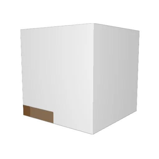_DryWater Minecraft avatar head, 3D render