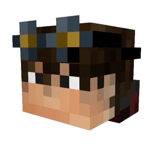 _DuDeKsXD_ Minecraft avatar head, 3D render