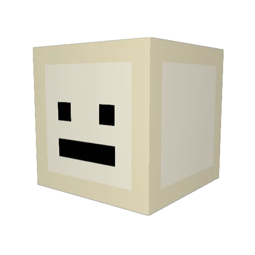 _Du_bu_ Minecraft avatar head, 3D render