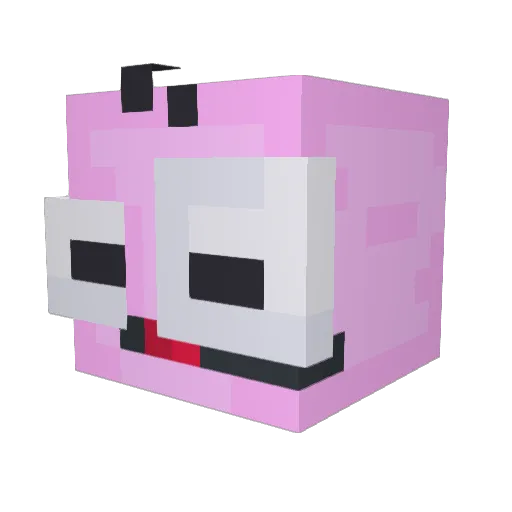 _DuckPato_ Minecraft avatar head, 3D render