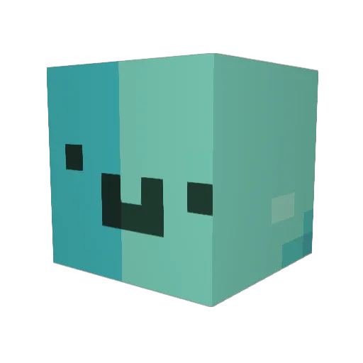 _Duck_boy_ Minecraft avatar head, 3D render