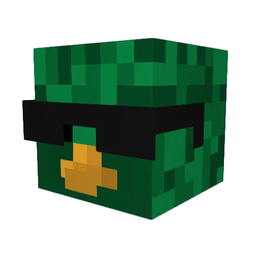 _Duckzilla_ Minecraft avatar head, 3D render
