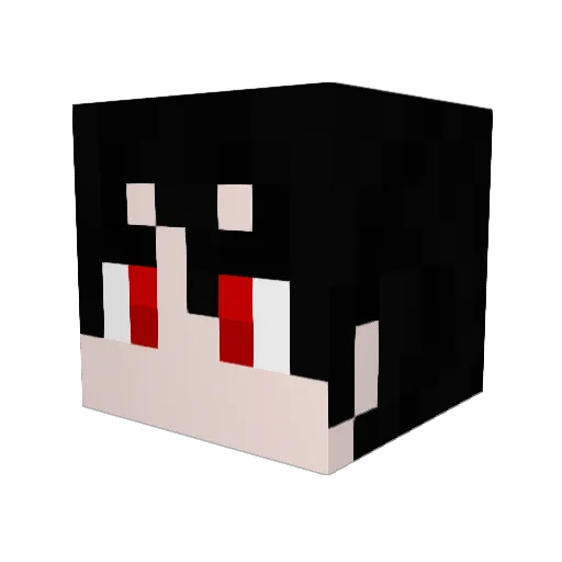 _Dufva_ Minecraft avatar head, 3D render