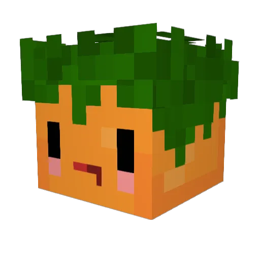 _Dummy Minecraft avatar head, 3D render